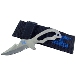 Halcyon Explorer Knife And Angled Sheath - Hook And Loop Closure